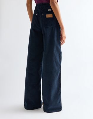 Canyon Loose Corduroy Trousers in Dark Sapphire