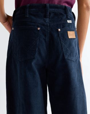 Canyon Loose Corduroy Trousers in Dark Sapphire