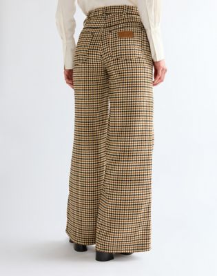 Canyon Loose Trousers in Houndstooth Bison