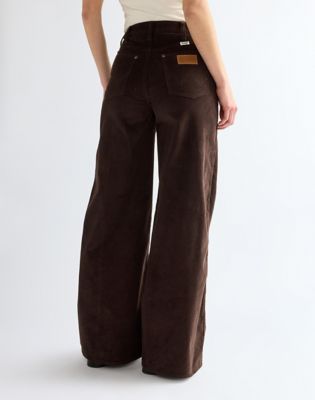 Canyon Loose Corduroy Trousers in Chocolate Torte