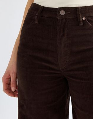 Canyon Loose Corduroy Trousers in Chocolate Torte