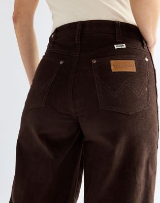 Canyon Loose Corduroy Trousers in Chocolate Torte