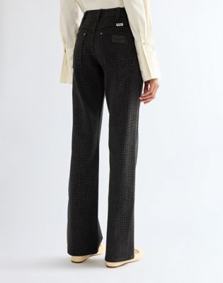 Bootcut Jean in Croc Print
