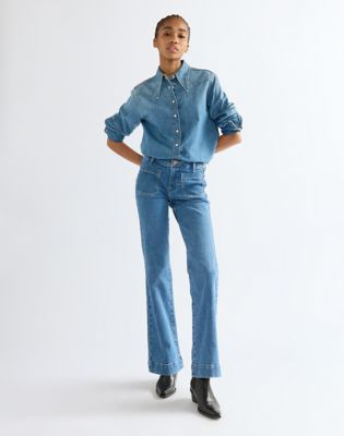 Flare Jean in Indigo Rush