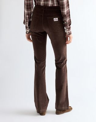Flare Trousers in Chocolate Torte