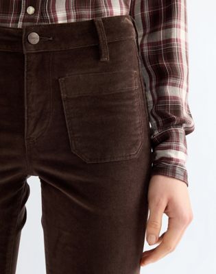 Flare Trousers in Chocolate Torte