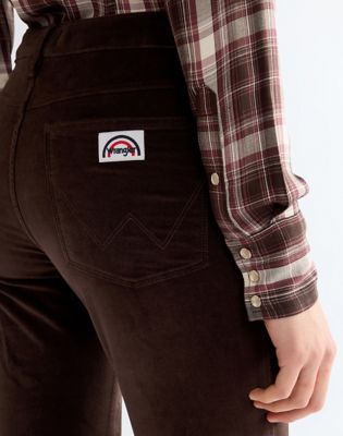 Flare Trousers in Chocolate Torte