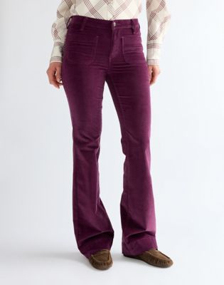 Flare Trousers in Potent Purple