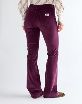 Flare Trousers in Potent Purple
