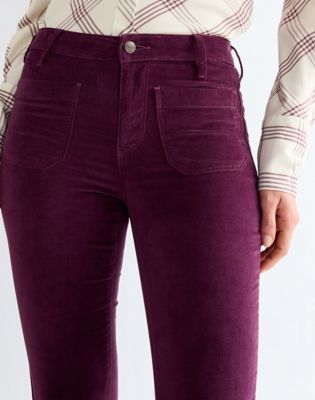 Flare Trousers in Potent Purple