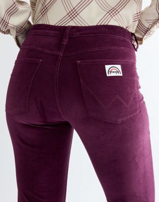 Flare Trousers in Potent Purple