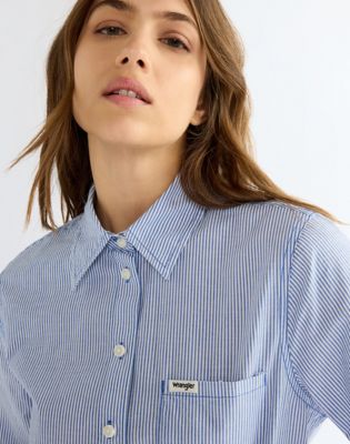 Regular One Pocket Shirt in Blue