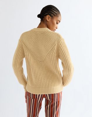 Regular Western Cardigan in Pebble