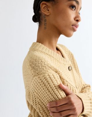 Regular Western Cardigan in Pebble