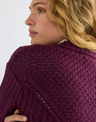 Regular Western Cardigan in Potent Purple