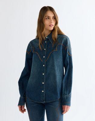 Regular Western Yoke Shirt in Saloon Shadow