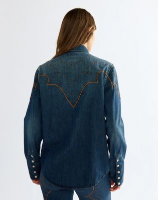 Regular Western Yoke Shirt in Saloon Shadow