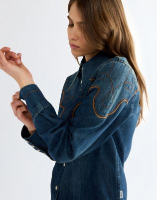 Regular Western Yoke Shirt in Saloon Shadow