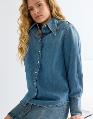 Regular Drama Collar Shirt in Classic Fade