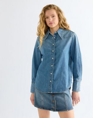 Regular Drama Collar Shirt in Classic Fade