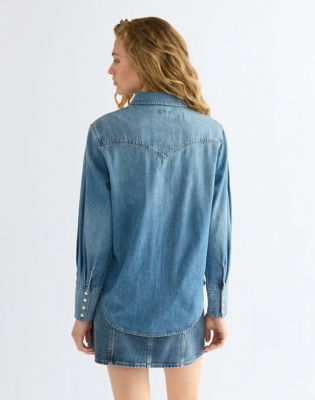 Regular Drama Collar Shirt in Classic Fade