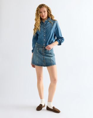 Regular Drama Collar Shirt in Classic Fade