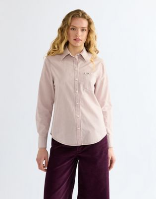 Regular One Pocket Shirt in Rose Brown