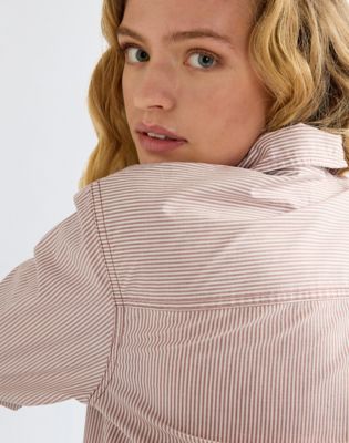 Regular One Pocket Shirt in Rose Brown