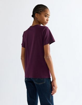 Slim Sign Off Tee in Potent Purple