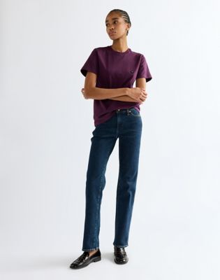 Slim Sign Off Tee in Potent Purple