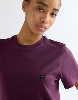 Slim Sign Off Tee in Potent Purple