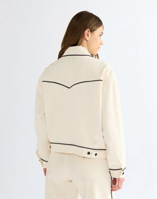 Relaxed Cowgirl Jacket in Egret