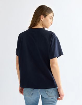 Relaxed Girlfriend Tee in Dark Sapphire