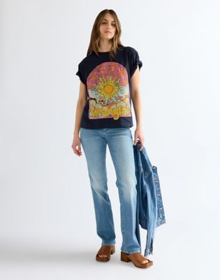 Relaxed Girlfriend Tee in Dark Sapphire