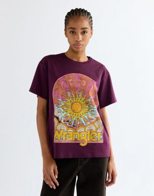 Relaxed Girlfriend Tee in Potent Purple