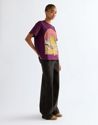 Relaxed Girlfriend Tee in Potent Purple
