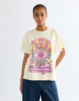 Relaxed Girlfriend Tee in Antique White