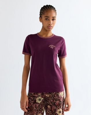 Slim Ringer Tee in Potent Purple