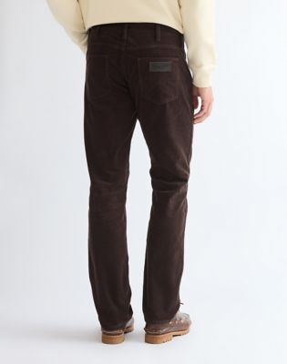 Greensboro Corduroy Straight Trousers in Chocolate Torte