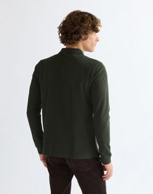 Long Sleeve Regular Polo Shirt in Rosin