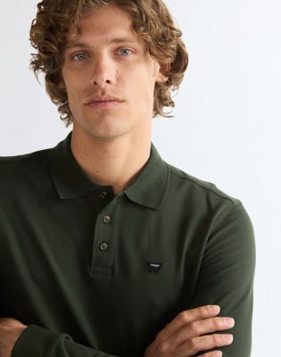 Long Sleeve Regular Polo Shirt in Rosin