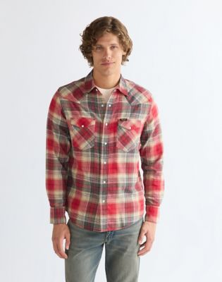Regular Western Shirt in Chili Pepper