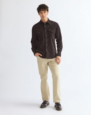 Regular Western Shirt in Chocolate Torte