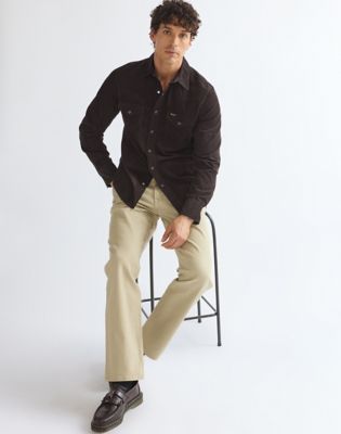 Regular Western Shirt in Chocolate Torte