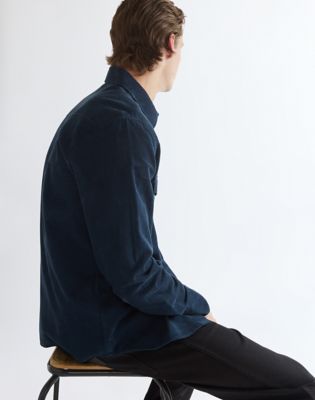 Regular Western Shirt in Dark Sapphire
