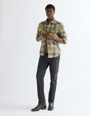 Regular Western Shirt in Pesto