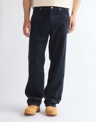 Wrangler Loose Straight Corduroy Trousers Sapphire