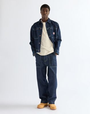 Relaxed Work Trousers in Indigo Nep