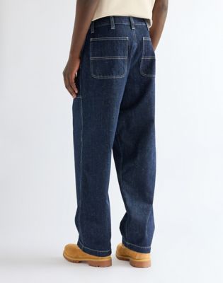 Relaxed Work Trousers in Indigo Nep