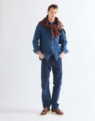Regular One Pocket Shirt in Dark Wash